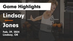 Lindsay  vs Jones Game Highlights - Feb. 29, 2024