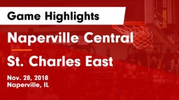 Naperville Central  vs St. Charles East Game Highlights - Nov. 28, 2018
