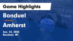 Bonduel  vs Amherst  Game Highlights - Jan. 24, 2020