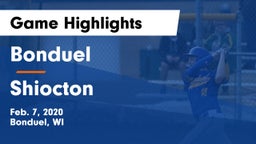 Bonduel  vs Shiocton  Game Highlights - Feb. 7, 2020