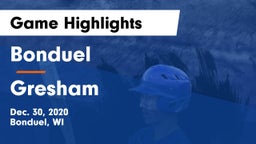 Bonduel  vs Gresham  Game Highlights - Dec. 30, 2020