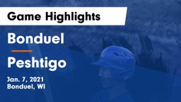 Bonduel  vs Peshtigo  Game Highlights - Jan. 7, 2021