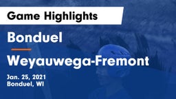 Bonduel  vs Weyauwega-Fremont  Game Highlights - Jan. 25, 2021