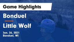 Bonduel  vs Little Wolf  Game Highlights - Jan. 26, 2021