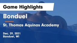 Bonduel  vs St. Thomas Aquinas Academy Game Highlights - Dec. 29, 2021