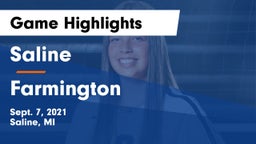 Saline  vs Farmington  Game Highlights - Sept. 7, 2021