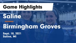 Saline  vs Birmingham Groves   Game Highlights - Sept. 18, 2021