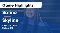 Saline  vs Skyline  Game Highlights - Sept. 28, 2021