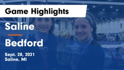 Saline  vs Bedford Game Highlights - Sept. 28, 2021