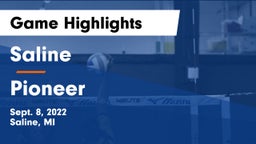 Saline  vs Pioneer Game Highlights - Sept. 8, 2022