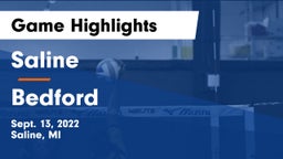 Saline  vs Bedford  Game Highlights - Sept. 13, 2022