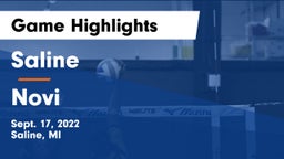 Saline  vs Novi  Game Highlights - Sept. 17, 2022