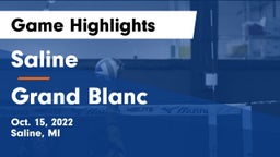 Saline  vs Grand Blanc  Game Highlights - Oct. 15, 2022