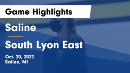 Saline  vs South Lyon East  Game Highlights - Oct. 20, 2022