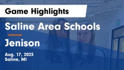 Saline Area Schools vs Jenison   Game Highlights - Aug. 17, 2023