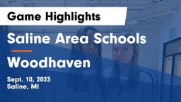 Saline Area Schools vs Woodhaven  Game Highlights - Sept. 10, 2023