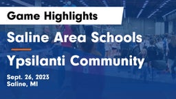 Saline Area Schools vs Ypsilanti Community  Game Highlights - Sept. 26, 2023