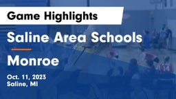 Saline Area Schools vs Monroe  Game Highlights - Oct. 11, 2023