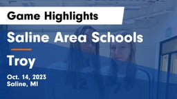Saline Area Schools vs Troy  Game Highlights - Oct. 14, 2023