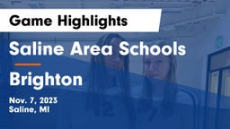 Saline Area Schools vs Brighton  Game Highlights - Nov. 7, 2023