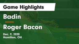 Badin  vs Roger Bacon  Game Highlights - Dec. 9, 2020