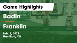 Badin  vs Franklin  Game Highlights - Feb. 8, 2023