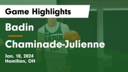 Badin  vs Chaminade-Julienne  Game Highlights - Jan. 10, 2024