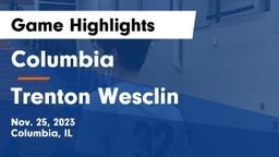 Columbia  vs Trenton Wesclin  Game Highlights - Nov. 25, 2023