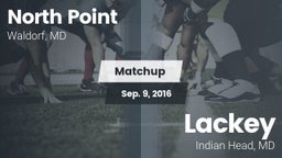 Matchup: North Point High vs. Lackey  2016