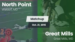 Matchup: North Point High vs. Great Mills  2016