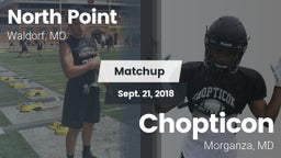 Matchup: North Point High vs. Chopticon  2018