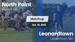 Matchup: North Point High vs. Leonardtown  2018