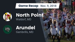 Recap: North Point  vs. Arundel  2018