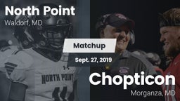 Matchup: North Point High vs. Chopticon  2019