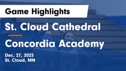 St. Cloud Cathedral  vs Concordia Academy Game Highlights - Dec. 27, 2023