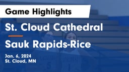 St. Cloud Cathedral  vs Sauk Rapids-Rice  Game Highlights - Jan. 6, 2024