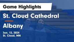 St. Cloud Cathedral  vs Albany  Game Highlights - Jan. 12, 2024