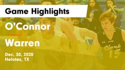 O'Connor  vs Warren  Game Highlights - Dec. 30, 2020