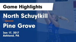 North Schuylkill  vs Pine Grove  Game Highlights - Jan 17, 2017
