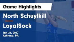 North Schuylkill  vs LoyalSock Game Highlights - Jan 21, 2017