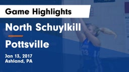 North Schuylkill  vs Pottsville  Game Highlights - Jan 13, 2017