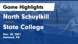 North Schuylkill  vs State College  Game Highlights - Dec. 30, 2021