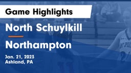 North Schuylkill  vs Northampton  Game Highlights - Jan. 21, 2023