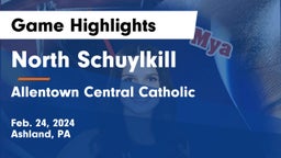 North Schuylkill  vs Allentown Central Catholic  Game Highlights - Feb. 24, 2024