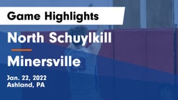 North Schuylkill  vs Minersville  Game Highlights - Jan. 22, 2022