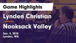 Lynden Christian  vs Nooksack Valley  Game Highlights - Jan. 4, 2018