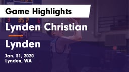 Lynden Christian  vs Lynden  Game Highlights - Jan. 31, 2020
