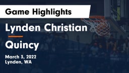 Lynden Christian  vs Quincy  Game Highlights - March 3, 2022