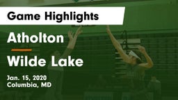 Atholton  vs Wilde Lake  Game Highlights - Jan. 15, 2020