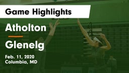 Atholton  vs Glenelg  Game Highlights - Feb. 11, 2020